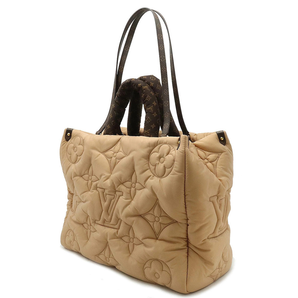 Louis Vuitton LV Pillow OnTheGo Beige Shoulder Handbag Tote Bag Tan